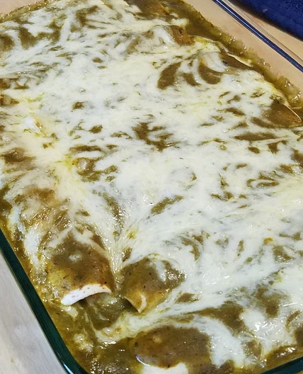 Jalapeno Cream Cheese Chicken Enchiladas