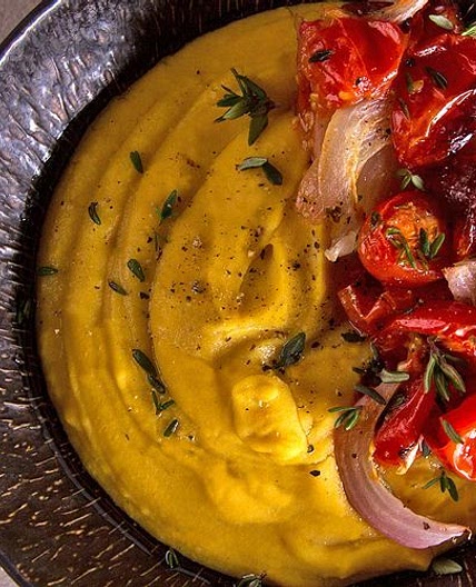 Traditional Greek fava (yellow split pea puree)