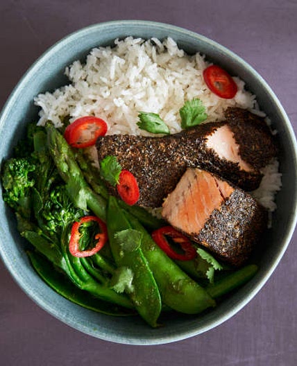 Jamie Oliver's Green Tea Salmon