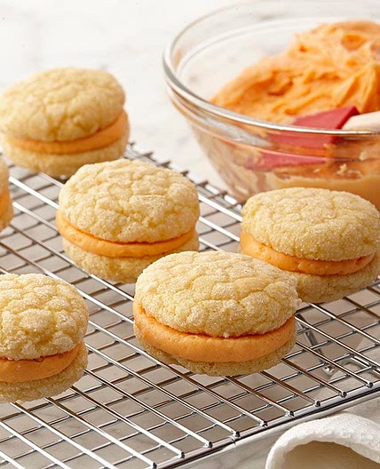 Pumpkin Creme Sandwich Cookies