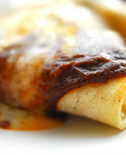 Tex-Mex Cheese Enchiladas with Chili Gravy