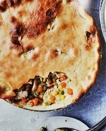 Mom's Skillet Chicken Pot Pie