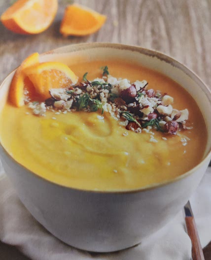 Sopa de lentilhas vermelhas e abóbora