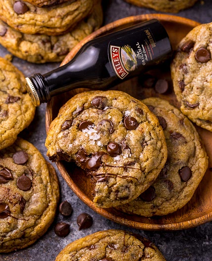 Baileys Irish Cream Chocolate Chip Cookies