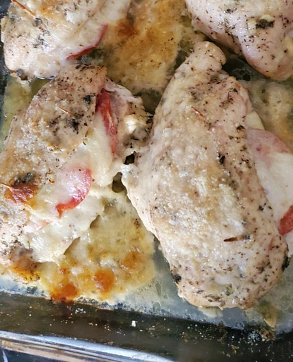 Stuffed Tomato Basil Chicken
