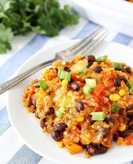 Black Bean and Quinoa Enchilada Bake