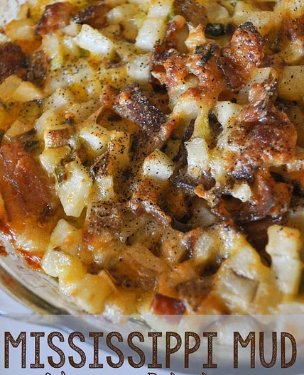 Mississippi Mud Cheesy Potatoes