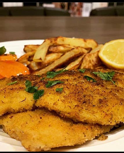 Breaded lemon and herb fish 