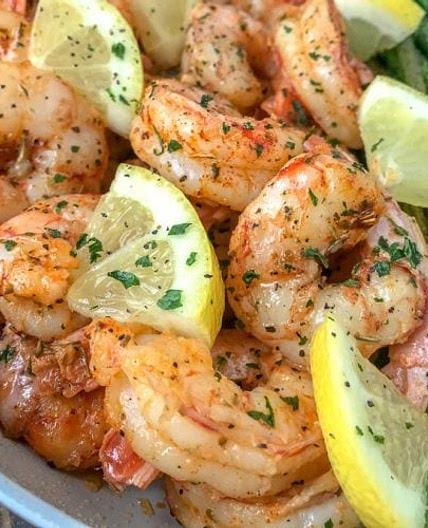 Lemon Garlic Butter Shrimp with Asparagus