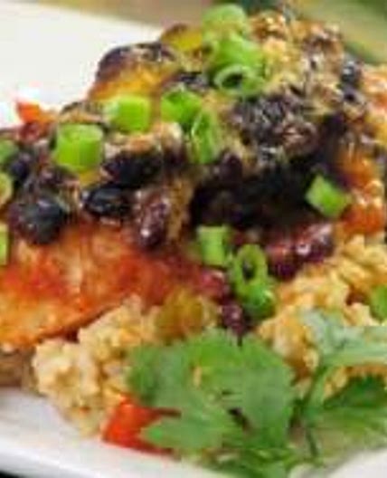 Mexican chicken with black beans