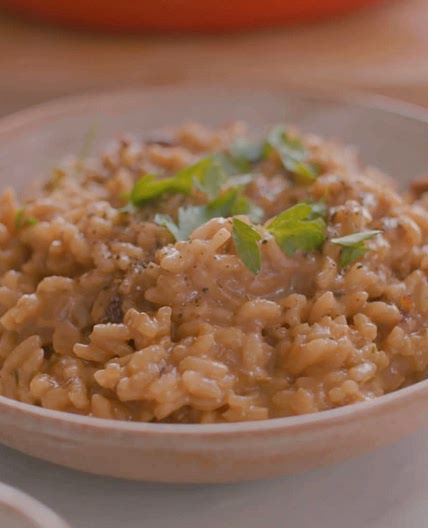 Easy Plant-Based Porcini Mushroom Risotto