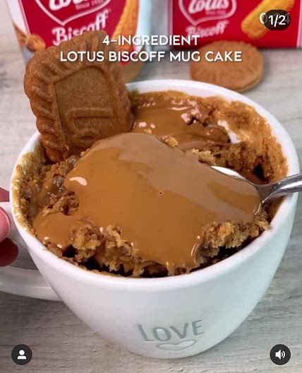 Biscoff mug cake 