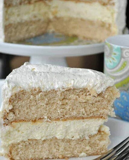 Eggnog Cheesecake Cake