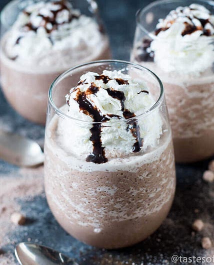 Frozen hot chocolate