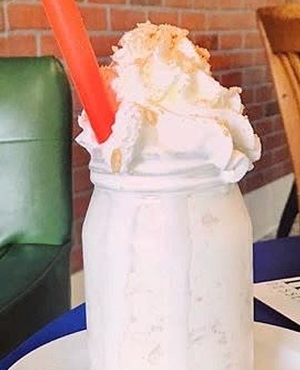 Circus peanut candy milk shake 
