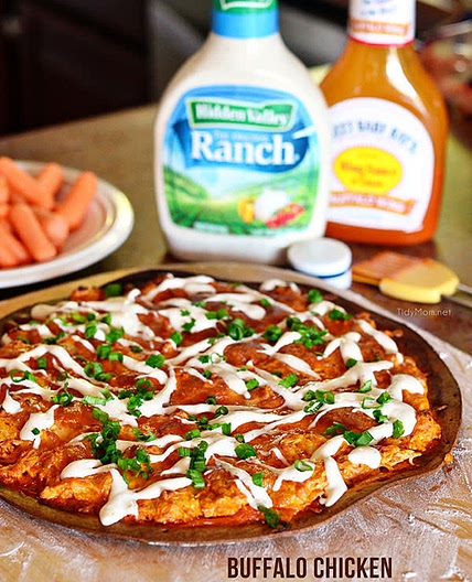 Buffalo Chicken Ranch Pizza