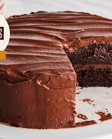 Double layer Hershey Dark Chocolate Cream Cake