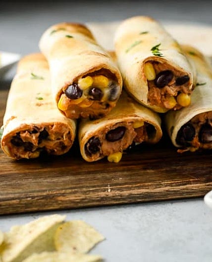 Easy Vegetarian Taquitos