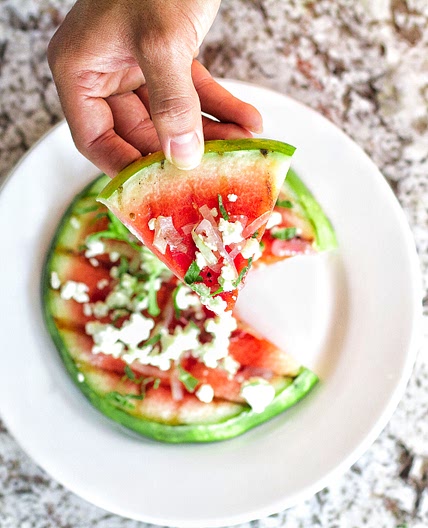 Grilled Watermelon Pizza