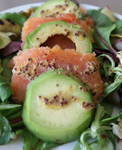 Summer smoked salmon salad