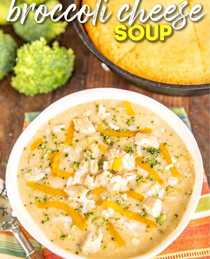 Chicken Broccoli Cheese Soup with Rice