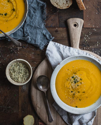 5-ingredient Pumpkin Lentil Soup with Ginger