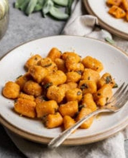 4-Ingredient Pumpkin Gnocchi with Garlic and Sage Butter Sauce