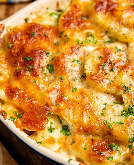 Syn Free Cheesy Leek and Potato Bake