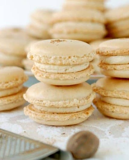 Eggnog Macarons