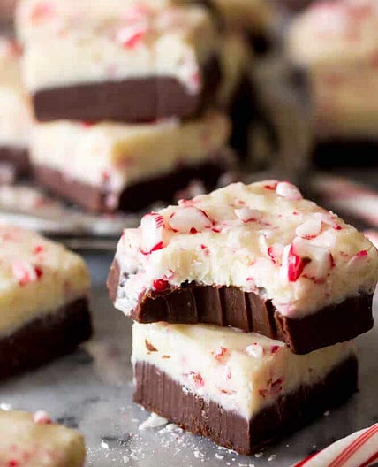 Peppermint Bark Fudge