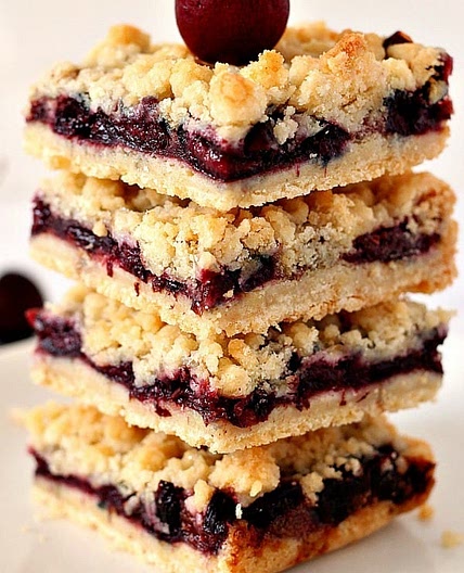 Cherry Pie Crumb Bars Recipe