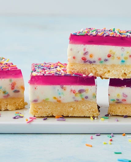 Fairy bread jelly slice recipe