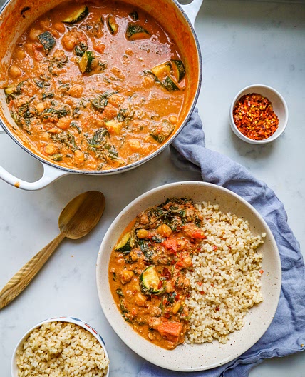 Creamy Cashew Chickpea Curry - Madeleine Shaw