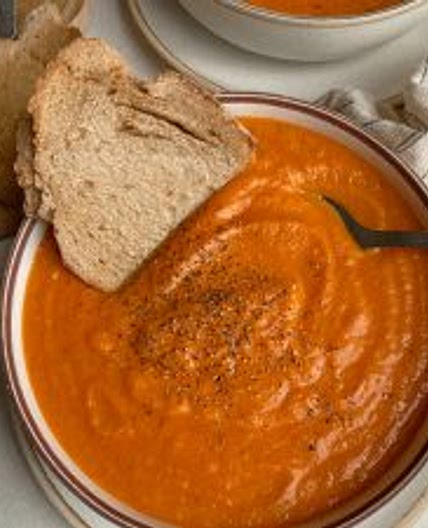 Creamy Vegan Tomato and Cauliflower Bisque