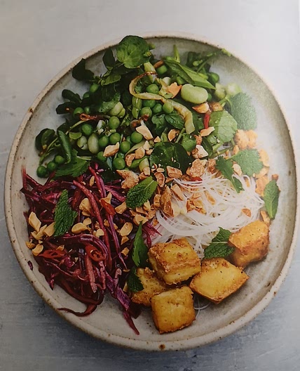 Spring vegetable bun cha