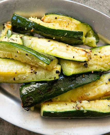 Roasted Zucchini with Garlic