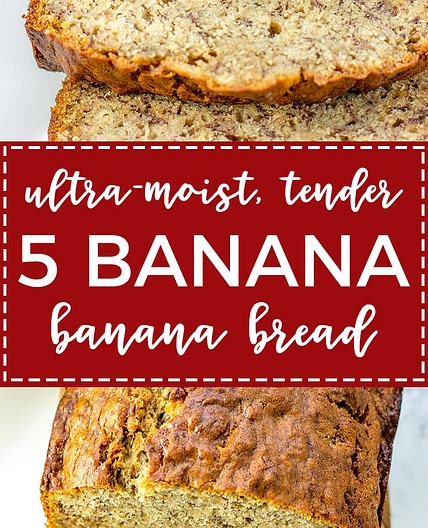 Five Banana Banana Bread
