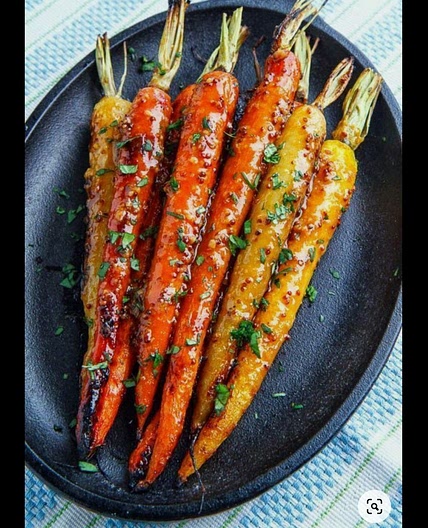 Maple Dijon Roasted Carrots