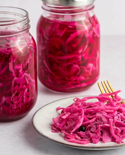Simple Red Cabbage Sauerkraut Recipe