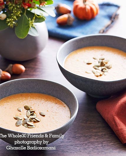 Whole30 Friendsgiving Recipe: Roasted Sweet Potato Soup from The Whole30 Friends & Family