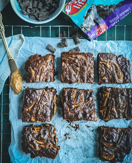 Vegan Peanut Butter Brownies