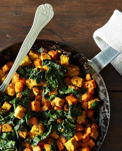 Tempeh and Sweet Potato Hash