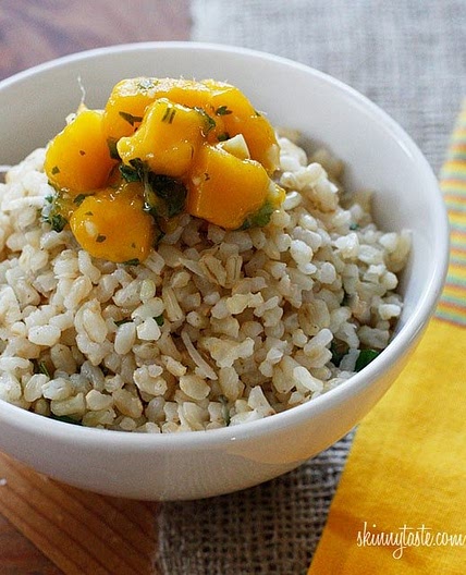 Brown Coconut Rice with Cilantro