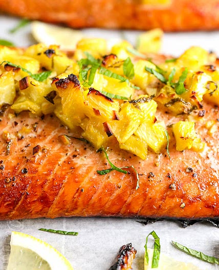 Honey Pineapple Salmon
