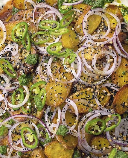 Yotam Ottolenghi's Chaat Masala Potatoes with Yoghurt and Tamarind