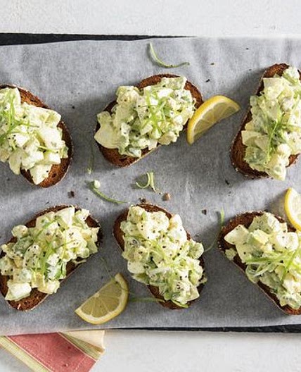 Avocado-Egg Salad Toasts