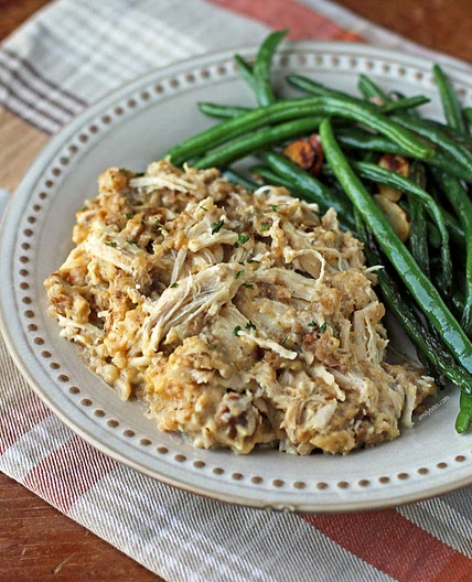 Slow Cooker Chicken and Stuffing