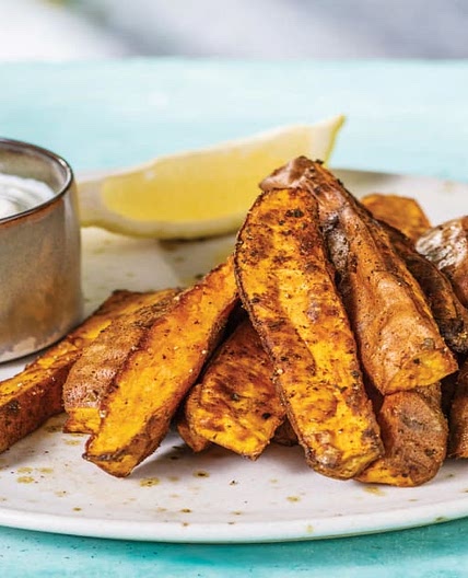 Smokey Kumara Wedges with Lemon & Coriander Aioli | Serves 2