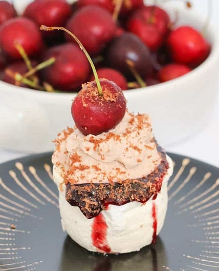 Mini Black Forest Pavlovas