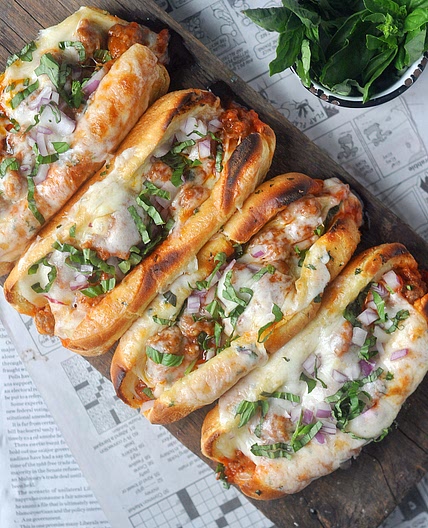 Garlic Butter Italian Sausage Sandwiches